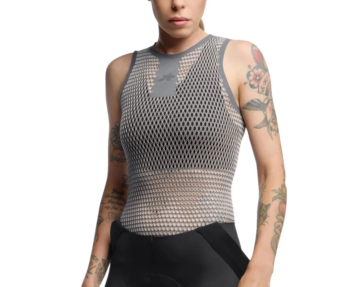 Assos Racing NS Sleeveless Skin Layer P1 Base Layer (Ice Grey) (Assos Size II)